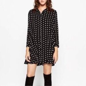 Zara Polka Dot Shirt Dress